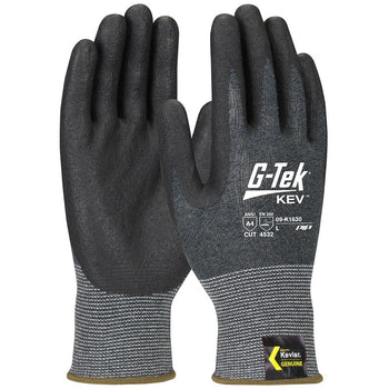 PIP 09-K1630 - G-Tek Cut Resistant FR Kevlar Nitrile Safety Gloves, Gray - 12 Pack