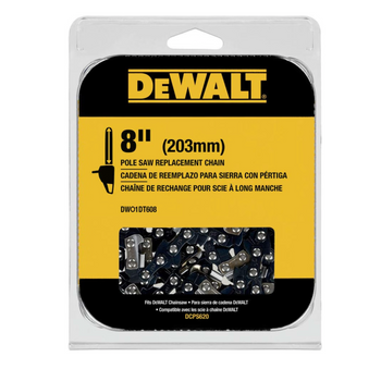 8 Inch Pole Saw and Pruner Chain Replacement - DWO1DT608