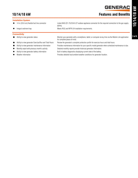 7228 GENERAC 7228 - Guardian 18kW Home Backup Generator ...