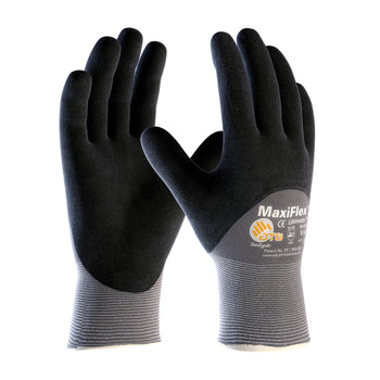 PIP 34-875 - ATG Maxiflex Ultimate Seamless Nitrile Nylon and Lycra Gloves, Gray - 12 Pack