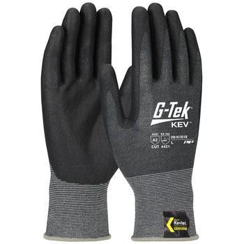 PIP 09-K1618 - G-Tek Cut Resistant FR Kevlar Nitrile Safety Gloves, Gray - 12 Pack