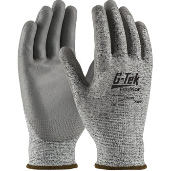 PIP 16-150 - G-Tek Cut Resistant and Chemical Resistant Safety Gloves, Gray - 12 Pack