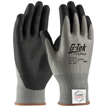 PIP 16-X570 - G-Tek Cut Resistant and Chemical Resistant Safety Gloves, Gray - 12 Pack