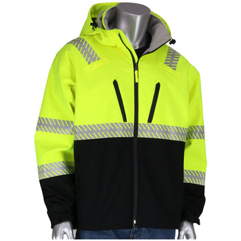 PIP 333-1550 - ANSI Hi-Vis Hooded Reflective Safety Jacket