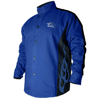 Revco Black Stallion BSX FR Welding Jacket with Blue Flames
